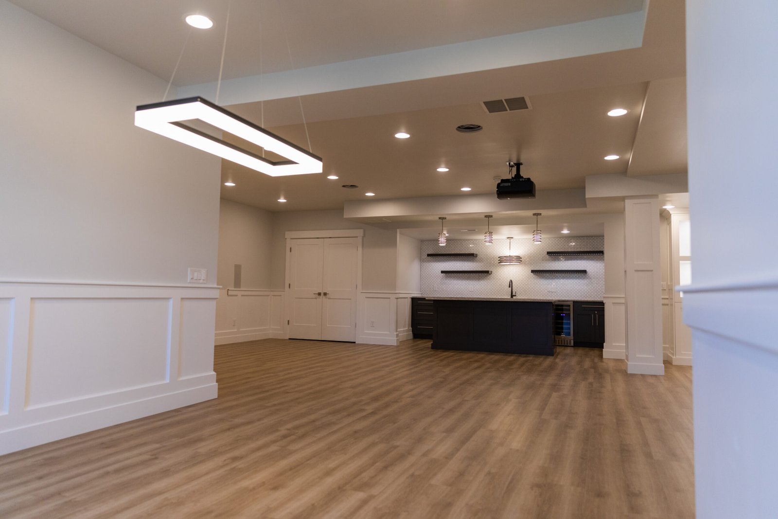Waterproofed basement with new flooring | Full Service Basement Finishing in Westland, MI